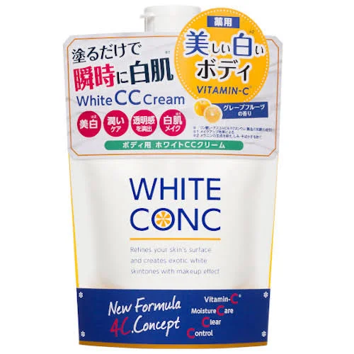 WHITE CONC Whitening CC Cream CII 200g – For Face & Body | Brightening, Moisturizing, Tone-Up | Grapefruit Scent | Authentic Quasi-Drug