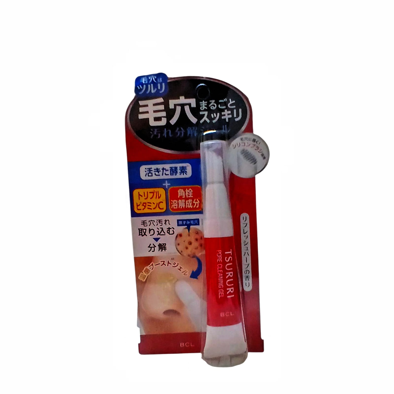 BCL TSURURI Pore Cleaning Gel 15g – Blackhead & Nose Pore Remover | Made in Japan