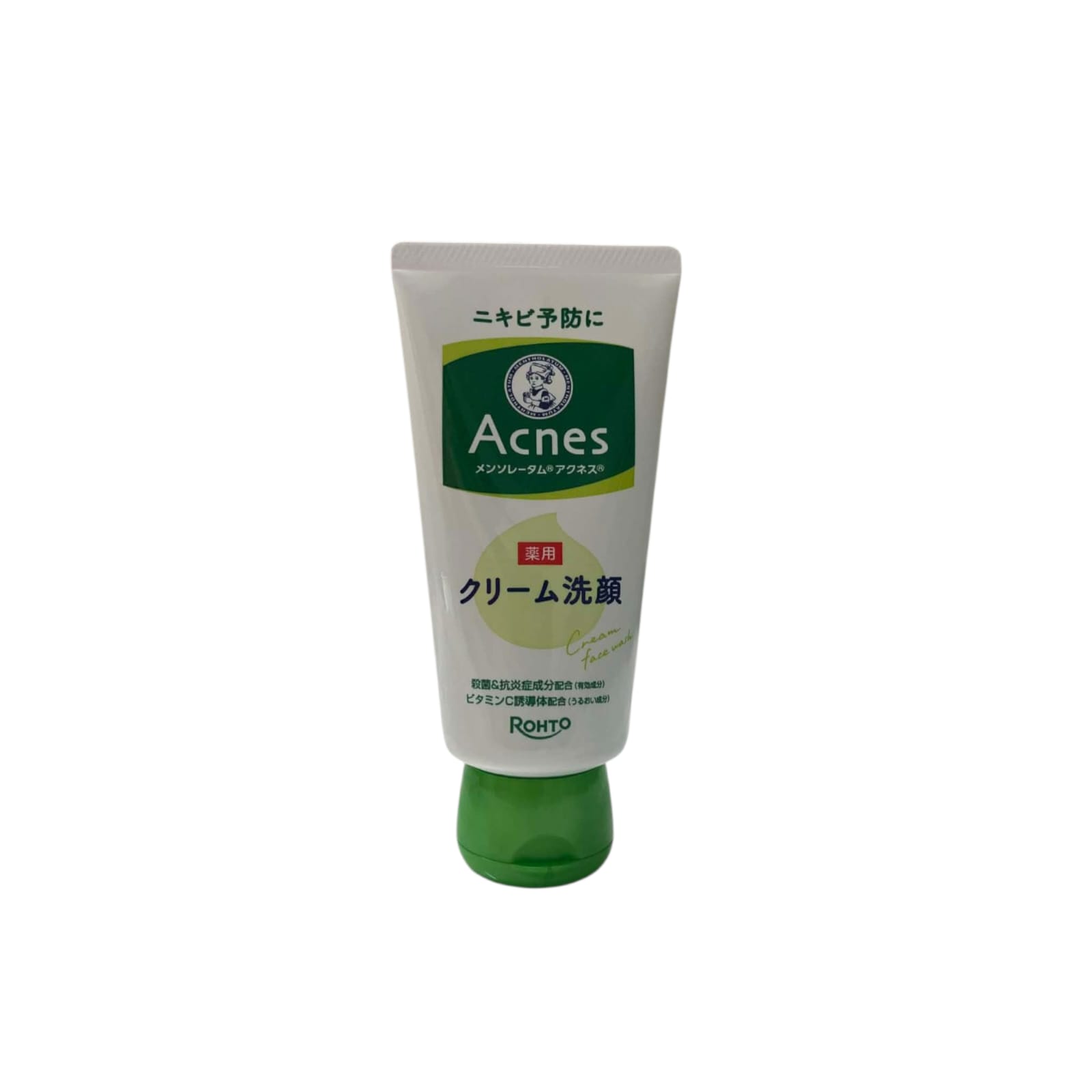 Rohto Acnes Medicated Cream Face Wash 130g – Anti-Acne Cleanser | Made in Japan