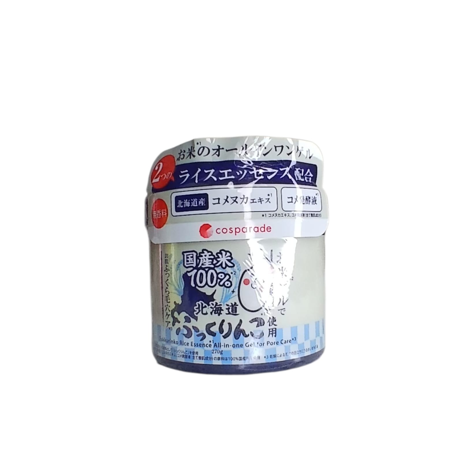 Cosparade Fukkurinko Rice Essence All-in-One Gel(270g)– Japanese Moisturizing Pore Care Gel