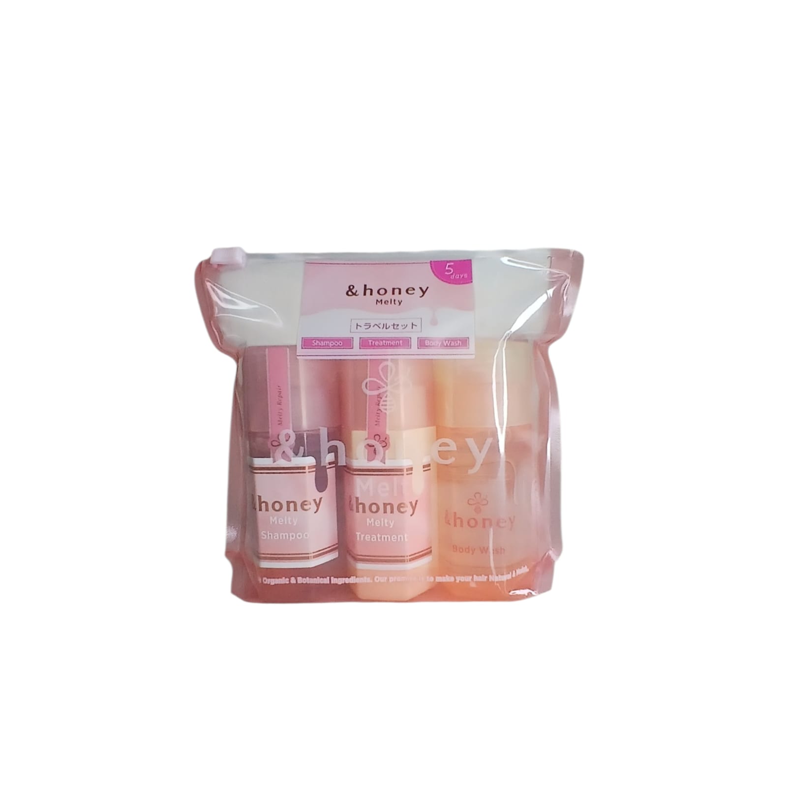 &honey Melty Travel Set (Shampoo + Treatment + Body Wash)45g(each)